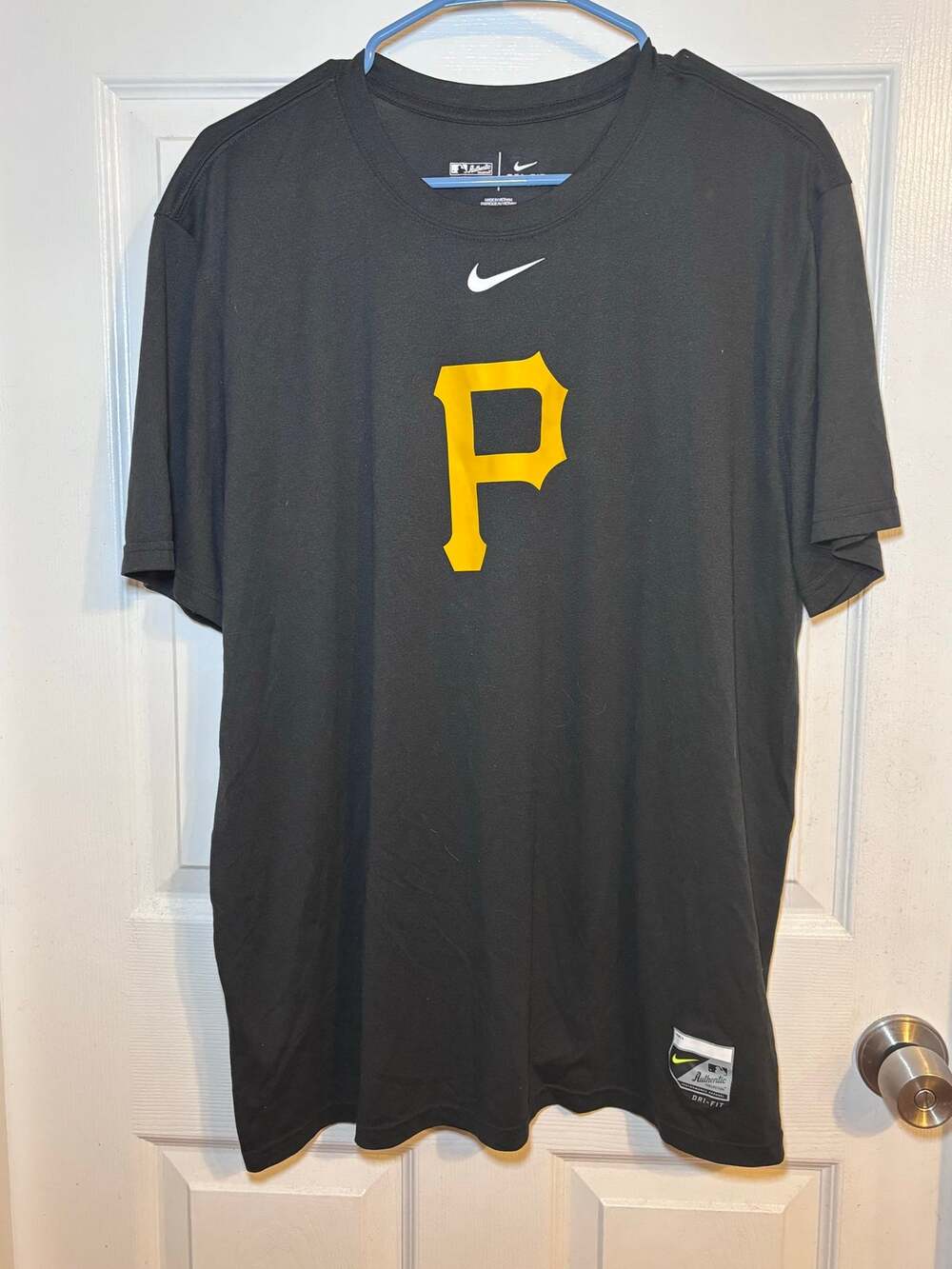Nike Pittsburgh Pirates MLB Dri-FIT Authentic Collection T-Shirt Men’s XL Black
